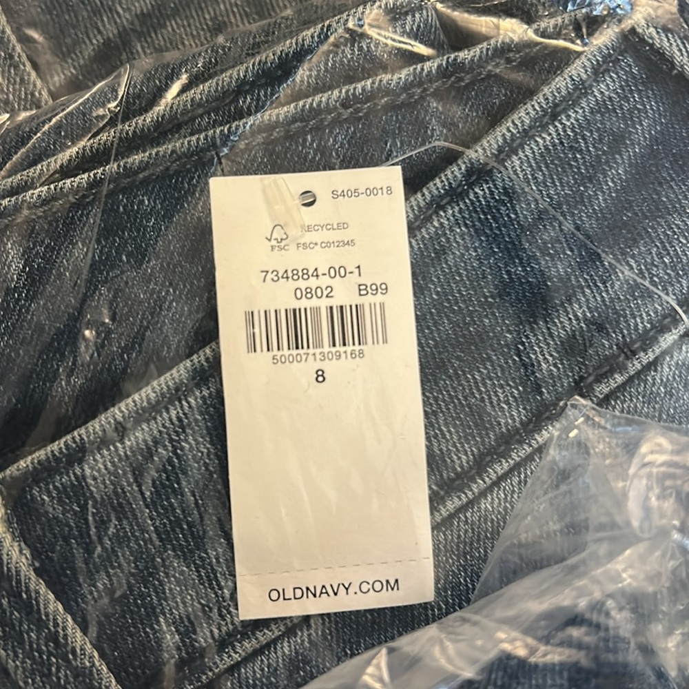 OLD NAVY JEANS HIGH RISE WOW SUPER SKINNY SIZE 8 medium wash
